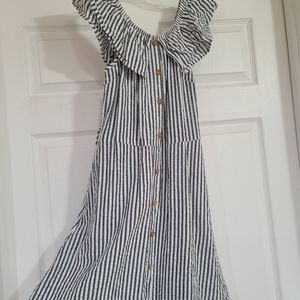 Stripped Shoulder Dress